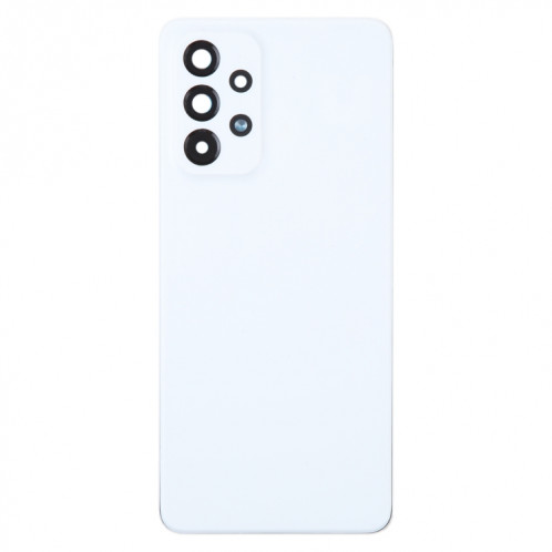 Pour Samsung Galaxy A53 5G SM-A536B Couvercle arrière de batterie d'origine avec couvercle d'objectif d'appareil photo (Blanc) SH93WL1231-06