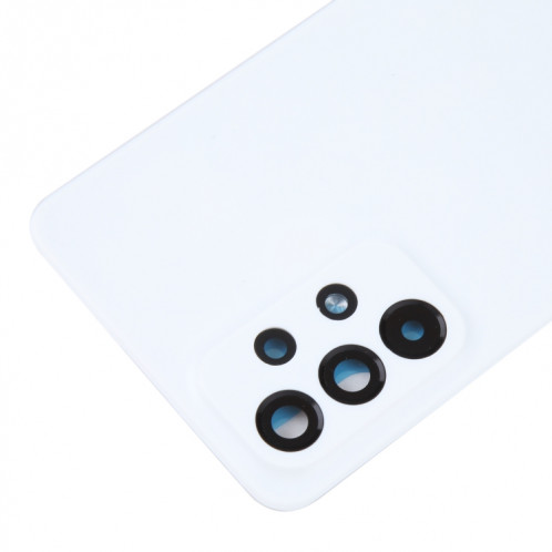 Pour Samsung Galaxy A53 5G SM-A536B Couvercle arrière de batterie d'origine avec couvercle d'objectif d'appareil photo (Blanc) SH93WL1231-06