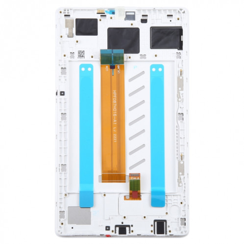 Pour Samsung Galaxy Tab A7 Lite SM-T225 LTE édition écran LCD d'origine numériseur assemblage complet avec cadre (blanc) SH776W1773-07