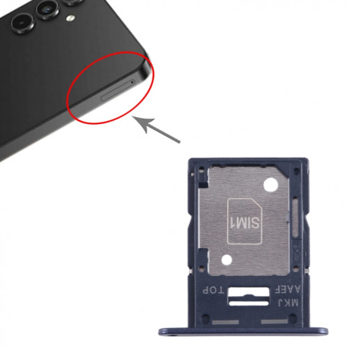 Pour Samsung Galaxy A15 5G SM-A156B Plateau pour carte SIM + SIM / Micro SD (Noir) SH837B958-04