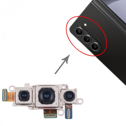 Pour Samsung Galaxy Z Fold5 SM-F946B ensemble d'appareil photo d'origine (téléobjectif + large + appareil photo principal) SH38911844-05
