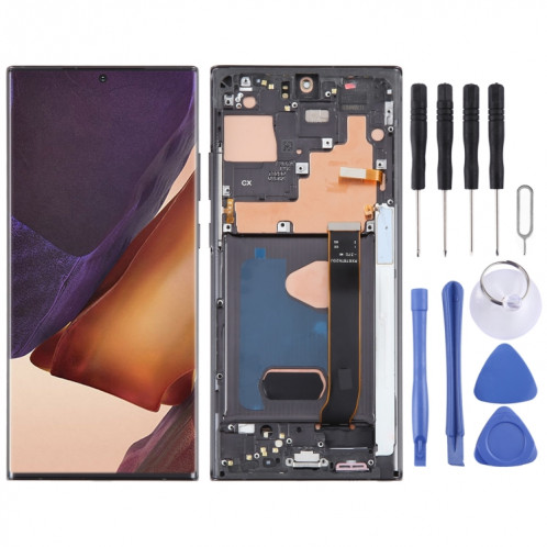 Pour Samsung Galaxy Note20 Ultra 5G SM-N986B 6,67 pouces OLED LCD écran numériseur assemblage complet avec cadre (noir) SH946B804-08