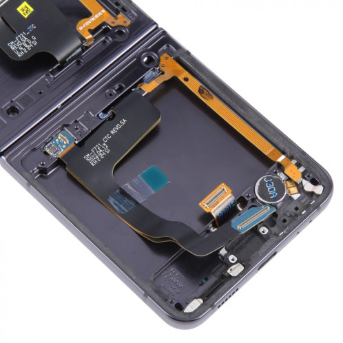 Pour Samsung Galaxy Z Flip4 SM-F721 Ensemble complet de numériseur d'écran LCD d'origine avec cadre (noir) SH965B642-07