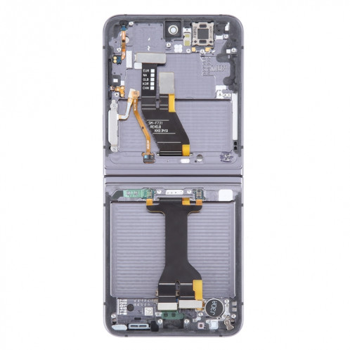 Pour Samsung Galaxy Z Flip5 SM-F731 Ensemble complet de numériseur d'écran LCD d'origine avec cadre (noir) SH966B75-07