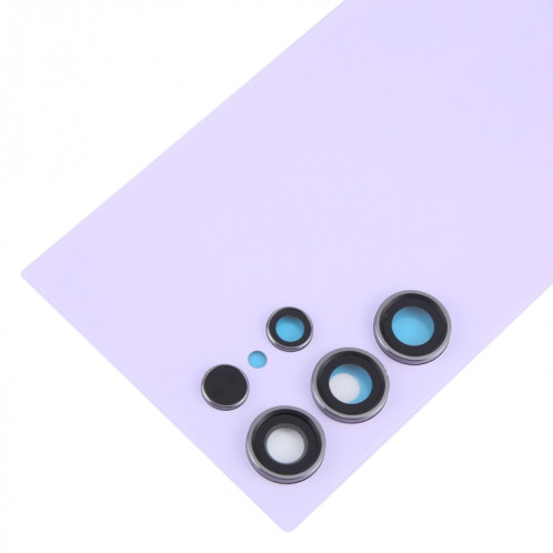 Violet clair, Pour Samsung Galaxy S24 Ultra SM-S928B Couvercle arrière de batterie OEM avec couvercle d'objectif d'appareil photo (violet clair) SH1LZL1524-07