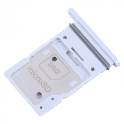 Pour Samsung Galaxy A35 SM-A356B Plateau de carte SIM + Plateau de carte SIM / Micro SD (Argent) SH980S185-04