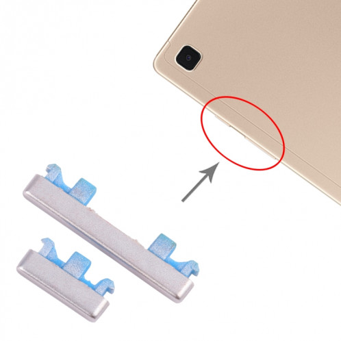 Pour Samsung Galaxy Tab A7 10.4 2020 SM-T500/T505 Bouton d'alimentation d'origine + Bouton de contrôle du volume (Or) SH017J511-04