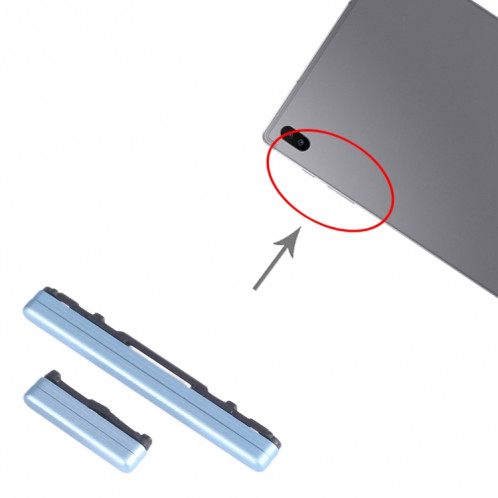 Pour Samsung Galaxy Tab S6 SM-T865 Bouton d'alimentation et bouton de contrôle du volume (bleu) SH042L1386-04