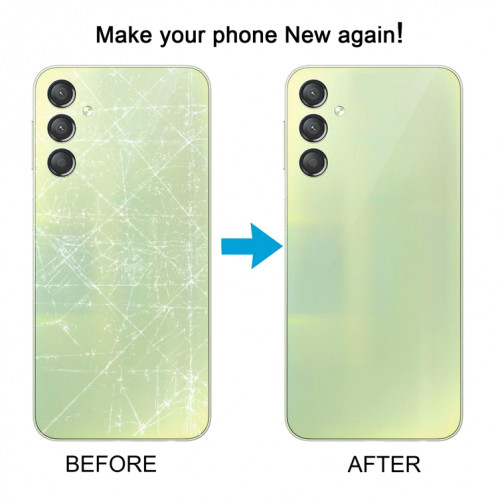 Pour Samsung Galaxy A24 4G SM-A245F Couvercle arrière de la batterie d'origine (noir) SH82BL1886-07