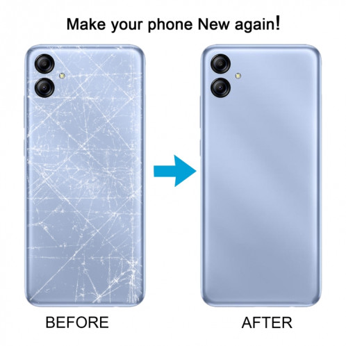Pour Samsung Galaxy A04e SM-A042F Couvercle arrière de la batterie d'origine (noir) SH86BL748-07