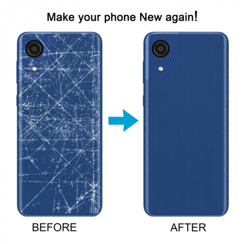 Pour Samsung Galaxy A03 Core SM-A032F Couvercle arrière de la batterie d'origine (noir) SH87BL508-07