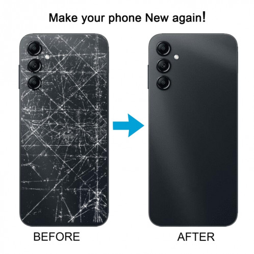 Pour Samsung Galaxy A04s SM-A047F Couvercle arrière de la batterie (noir) SH88BL1884-07
