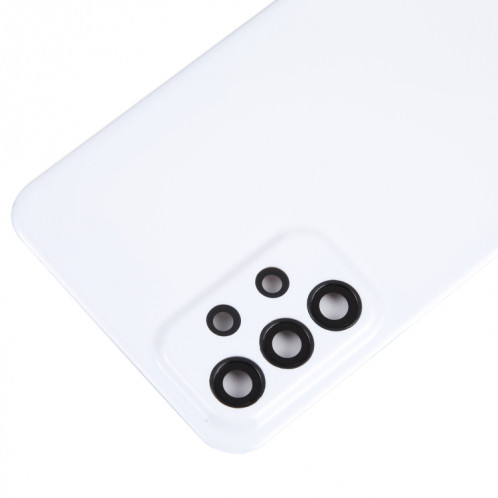 Pour Samsung Galaxy A23 4G SM-A235F Cache arrière de batterie d'origine avec couvercle d'objectif d'appareil photo (blanc) SH01WL132-07