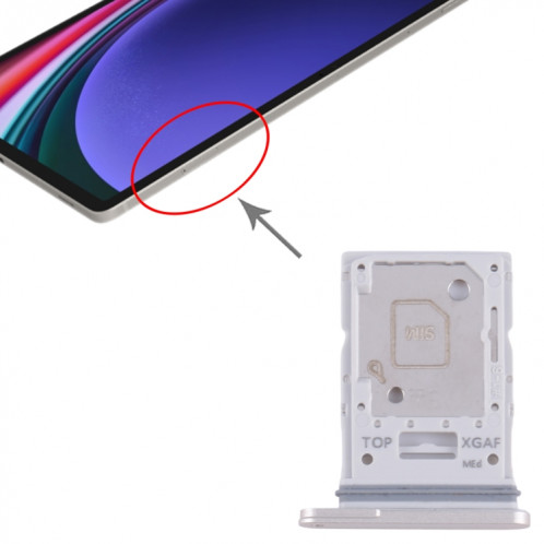 Pour Samsung Galaxy Tab S9 Ultra 5G SM-X916 Plateau de carte SIM + Micro SD d'origine (Or) SH106J314-04