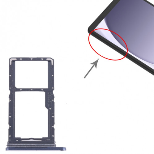 Pour Samsung Galaxy Tab A9 SM-X115 Plateau de carte SIM + Micro SD d'origine (bleu) SH107L710-04
