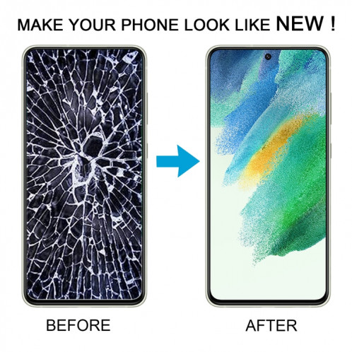 Pour Samsung Galaxy S21 FE 5G SM-G990B Écran LCD d'origine numériseur complet avec cadre (noir) SH113B186-07