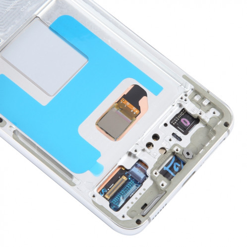 Pour Samsung Galaxy S22 5G SM-S901B Écran LCD d'origine numériseur complet avec cadre (blanc) SH115W100-07