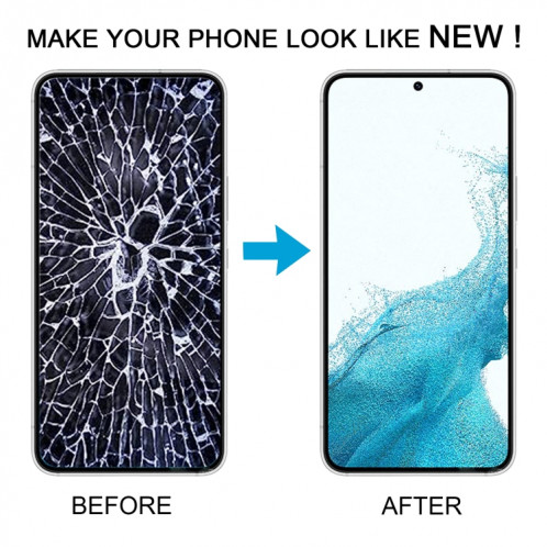 Pour Samsung Galaxy S22 5G SM-S901B Écran LCD d'origine numériseur complet avec cadre (or) SH115J1995-07