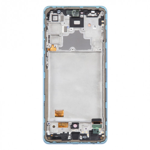 Pour Samsung Galaxy A72 4G SM-A725 6,43 pouces Écran LCD d'origine Numériseur Assemblage complet avec cadre (Bleu) SH116L185-08