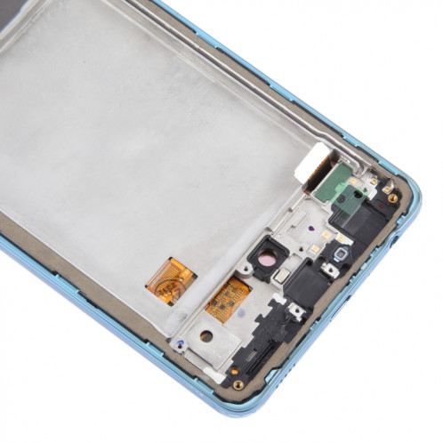 Pour Samsung Galaxy A72 4G SM-A725 6,43 pouces Écran LCD d'origine Numériseur Assemblage complet avec cadre (Bleu) SH116L185-08