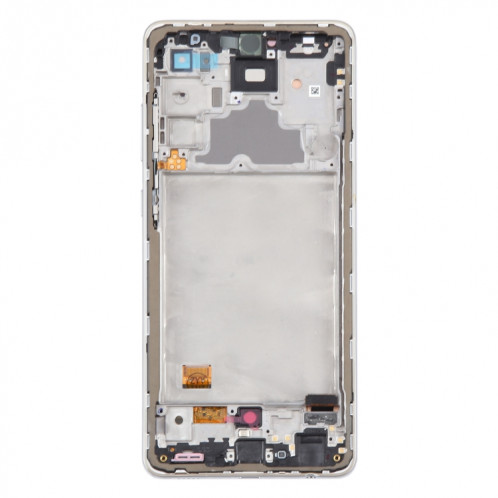 Pour Samsung Galaxy A72 4G SM-A725 6,43 pouces Écran LCD d'origine numériseur assemblage complet avec cadre (blanc) SH116W1220-08