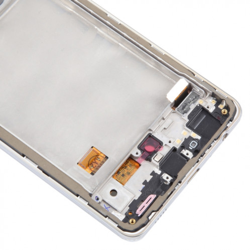 Pour Samsung Galaxy A72 4G SM-A725 6,43 pouces Écran LCD d'origine numériseur assemblage complet avec cadre (blanc) SH116W1220-08