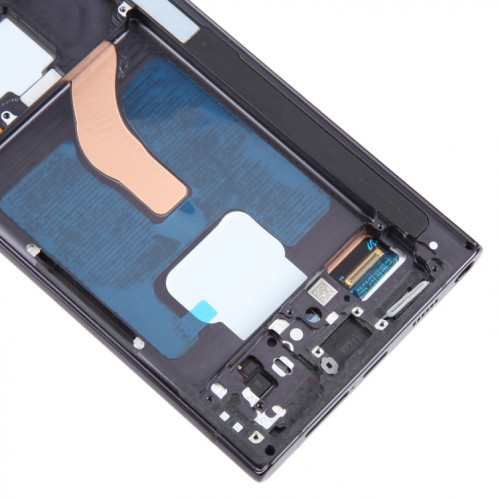Pour Samsung Galaxy S22 Ultra 5G SM-S908B Écran LCD d'origine numériseur complet avec cadre (noir) SH117B612-07