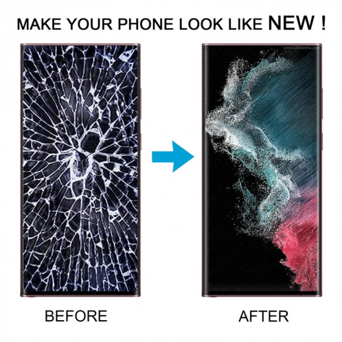 Pour Samsung Galaxy S22 Ultra 5G SM-S908B Écran LCD d'origine numériseur complet avec cadre (noir) SH117B612-07