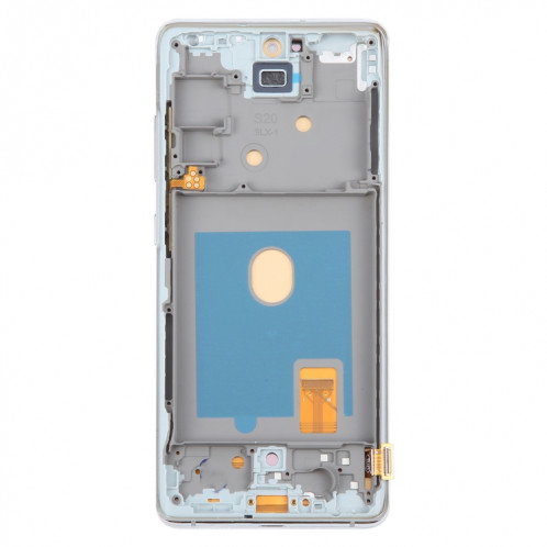 Pour Samsung Galaxy S20 FE SM-G780F 6,43 pouces OLED LCD écran numériseur assemblage complet avec cadre (argent) SH118S250-08