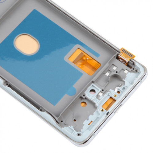 Pour Samsung Galaxy S20 FE SM-G780F 6,43 pouces OLED LCD écran numériseur assemblage complet avec cadre (argent) SH118S250-08