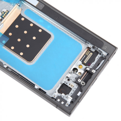 Pour Samsung Galaxy S24 Ultra SM-S928B 6,78 pouces OLED LCD écran numériseur assemblage complet avec cadre (gris) SH119H394-08