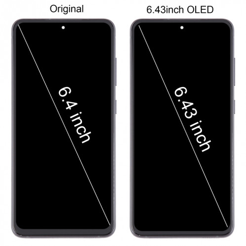 Pour Samsung Galaxy S21 FE 5G SM-G990B 6,43 pouces OLED LCD écran numériseur assemblage complet avec cadre (noir) SH123B403-08