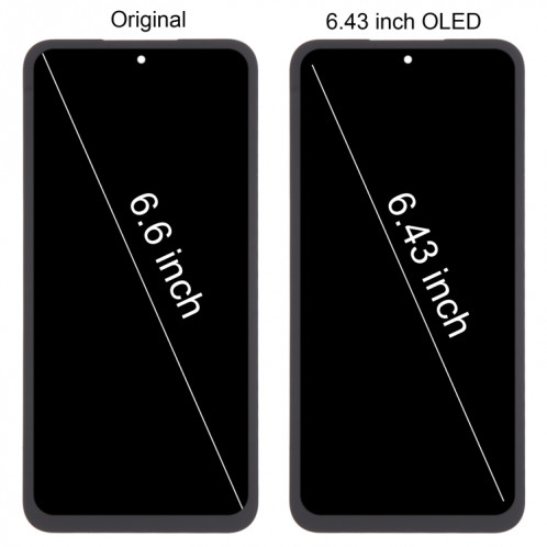Pour Samsung Galaxy A55 SM-A556B 6,43 pouces OLED LCD écran numériseur assemblage complet avec cadre (bleu foncé) SH125D353-08