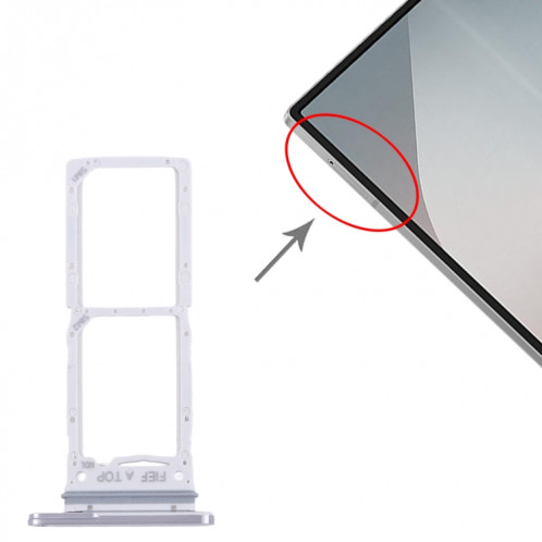 Pour Samsung Galaxy Z Fold6 SM-F956B Tiroir de carte SIM d'origine + Tiroir de carte SIM (Argent) SH160S1940-04