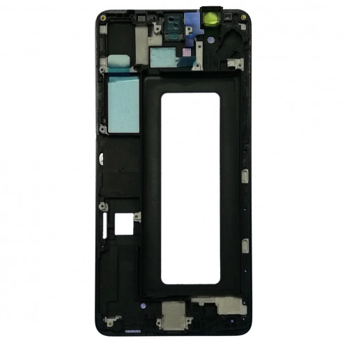 Plaque de lunette de cadre LCD de boîtier avant pour Galaxy A8 Star / A9 Star / G8850 (Noir) SH202B705-06