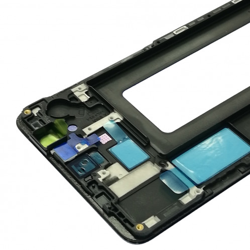 Plaque de lunette de cadre LCD de boîtier avant pour Galaxy A8 Star / A9 Star / G8850 (Noir) SH202B705-06