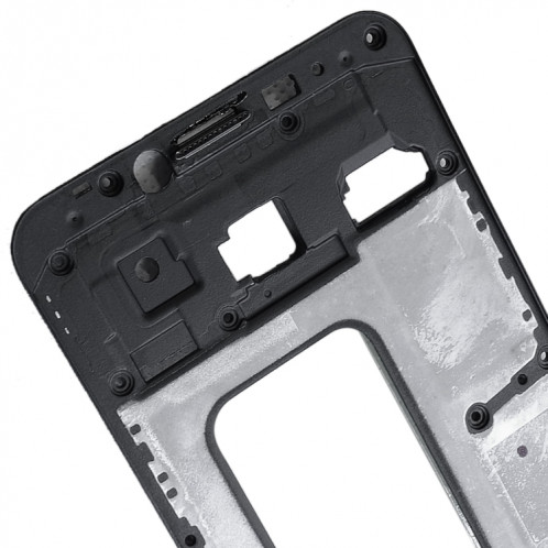 Pour Galaxy C5 Front Housing LCD Frame Bezel Plate (Noir) SH205B1801-06