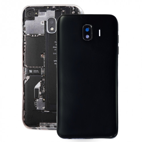 Coque arrière pour Galaxy J4, J400F/DS, J400G/DS + plaque de cadre intermédiaire (noir) SH21BL1418-06