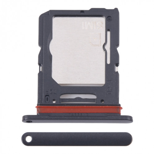 Pour Samsung Galaxy M55 SM-M556B Tiroir de carte SIM d'origine + Tiroir de carte SIM / Tiroir de carte Micro SD (Noir) SH241B1624-04