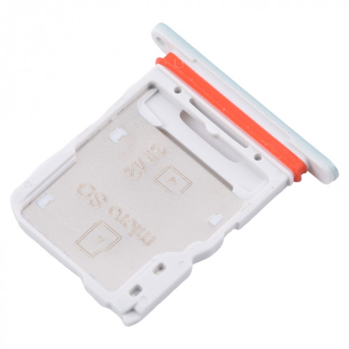 Pour Samsung Galaxy M55 SM-M556B Tiroir de carte SIM d'origine + Tiroir de carte SIM / Tiroir de carte Micro SD (Vert) SH241G1650-04