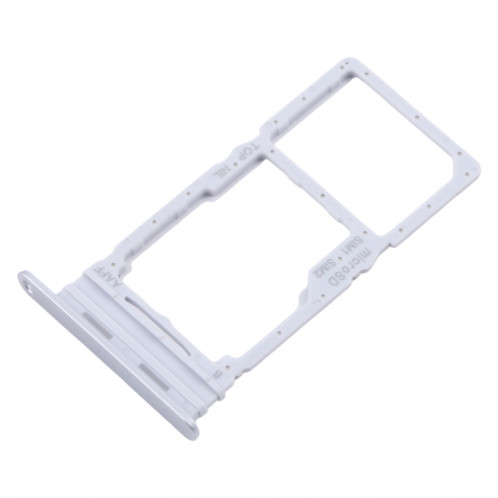 Pour Samsung Galaxy A16 5G SM-A166B Plateau de carte SIM d'origine + Plateau de carte SIM / Plateau de carte Micro SD (Argent) SH254S750-04