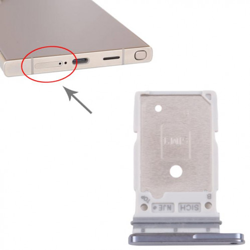 Pour Samsung Galaxy S25 Ultra SM-S938B Plateau de carte SIM d'origine + carte SIM (bleu) SH317L757-04