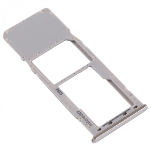 Pour Galaxy A20 A30 A50 Plateau de carte SIM + Plateau de carte Micro SD (Argent) SH320S721-05