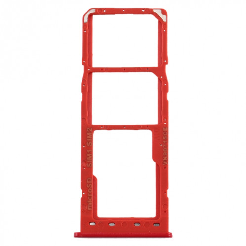 Pour Galaxy A10 Plateau de carte SIM + Plateau de carte SIM + Plateau de carte Micro SD (Rouge) SH322R72-05