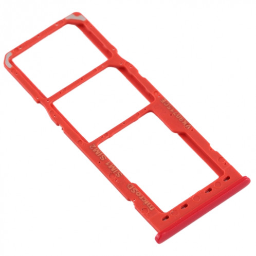 Pour Galaxy A10 Plateau de carte SIM + Plateau de carte SIM + Plateau de carte Micro SD (Rouge) SH322R72-05