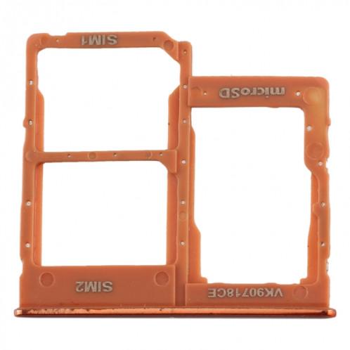 Pour Galaxy A40 Plateau de carte SIM + Plateau de carte SIM + Plateau de carte Micro SD (Orange) SH323E1205-05