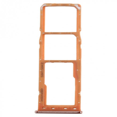 Pour Galaxy A20 A30 A50 Plateau de carte SIM + Plateau de carte SIM + Plateau de carte Micro SD (Orange) SH324E1692-05