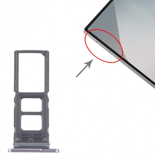 Pour Samsung Galaxy Z Fold6 SM-F956B Tiroir de carte SIM d'origine (gris) SH330H1335-04