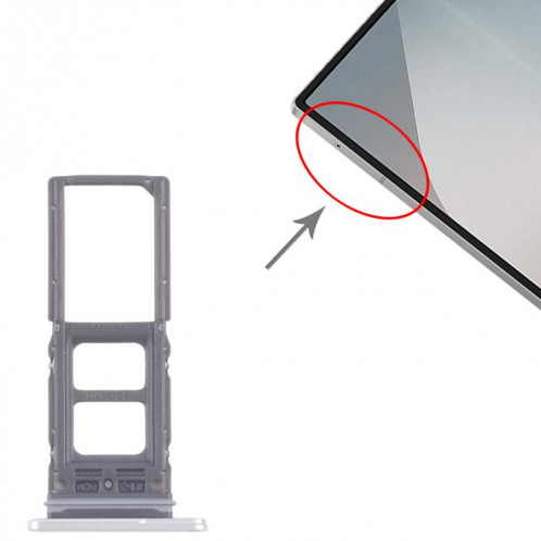 Pour Samsung Galaxy Z Fold6 SM-F956B Plateau de carte SIM d'origine (argent) SH330S674-04