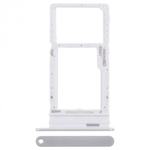 Pour Samsung Galaxy A16 SM-A165F Tiroir de carte SIM d'origine + Tiroir de carte Micro SD (Argent) SH332S476-04